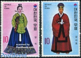 Korea, South 1973 Costumes 2v, Mint NH, Various - Costumes - Costumes