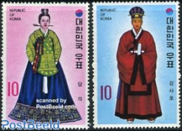 Korea, South 1973 Costumes 2v, Mint NH, Various - Costumes - Costumi