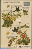 Korea, South 1986 Ameripex S/s, Mint NH, Nature - Butterflies - Korea (Süd-)