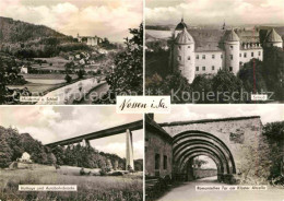 72638390 Nossen Muldental Schloss Huthaus Autobahnbruecke Romanisches Tor Kloste - Nossen