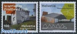 Switzerland 2009 Architecture 2v, Mint NH, Art - Architecture - Modern Architecture - Unused Stamps