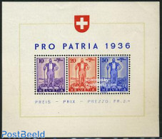 Switzerland 1936 Pro Patria S/s, Mint NH - Nuevos