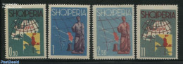 Albania 1962 Europa 4v, Mint NH, History - Religion - Various - Europa Hang-on Issues - Greek & Roman Gods - Maps - Ar.. - Europese Gedachte