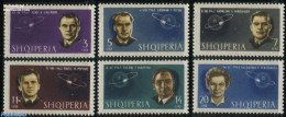 Albania 1963 Cosmonauts 6v, Mint NH, Science - Transport - Astronomy - Space Exploration - Astrologia