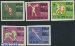 Albania 1963 European Games 5v Imperforated, Mint NH, Sport - Boxing - Kayaks & Rowing - Sport (other And Mixed) - Vol.. - Boxen