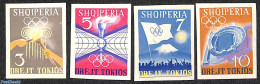 Albania 1964 Olympic Games Tokyo 4v Imperforated, Mint NH, Sport - Olympic Games - Albanië