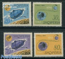 Albania 1966 Luna 10 4v, Mint NH, Transport - Space Exploration - Albanien