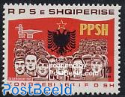 Albania 1989 Democratic Front 1v, Mint NH - Albanien