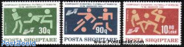 Albania 1992 European Football Games 3v, Mint NH, History - Sport - Europa Hang-on Issues - Football - Europese Gedachte