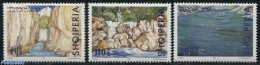 Albania 2001 Europa, Water 3v, Mint NH, History - Nature - Europa (cept) - Water, Dams & Falls - Albania