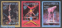 Albania 2002 Europa, Circus 3v, Mint NH, History - Performance Art - Europa (cept) - Circus - Zirkus