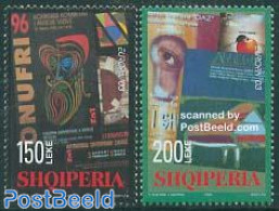 Albania 2003 Europa, Poster Art 2v, Mint NH, History - Europa (cept) - US Bicentenary - Art - Poster Art - Albanien