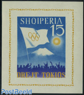 Albania 1964 Olympic Games Tokyo S/s Imperforated, Mint NH, Sport - Olympic Games - Albania