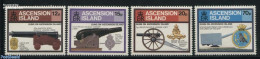 Ascension 1985 Guns 4v, Mint NH, History - Various - Militarism - Weapons - Militares