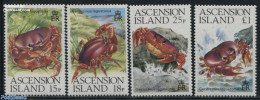 Ascension 1989 Crabs 4v, Mint NH, Nature - Shells & Crustaceans - Crabs And Lobsters - Vie Marine