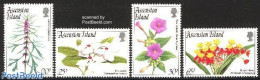 Ascension 1995 Flowers 4v, Mint NH, Nature - Flowers & Plants - Ascensión