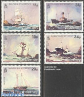 Alderney 1987 Shipwrecks 5v, Mint NH, History - Transport - Ships And Boats - Disasters - Boten