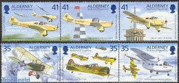 Alderney 1995 Tommy Rose 2x3v [::], Mint NH, Transport - Aircraft & Aviation - Vliegtuigen