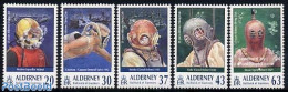 Alderney 1998 Diving Club 5v, Mint NH, Sport - Diving - Immersione