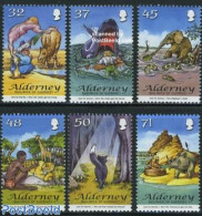 Alderney 2007 Kipling Stories 6v, Mint NH, Nature - Cats - Crocodiles - Elephants - Giraffe - Rhinoceros - Snakes - Ar.. - Alderney