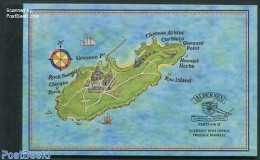 Alderney 1997 Garrison Island Prestige Booklet, Mint NH, Transport - Stamp Booklets - Railways - Ships And Boats - Unclassified