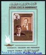 Aden 1967 KSiH, Lincoln/Kennedy S/s, Mint NH, History - American Presidents - Other & Unclassified