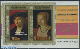 Aden 1968 Duerer Paintings S/s, Mint NH, Art - Dürer, Albrecht - Paintings - Sonstige & Ohne Zuordnung