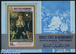 Aden 1967 Manet Painting S/s Imperforated, Mint NH, Paintings - Other & Unclassified
