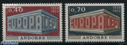 Andorra, French Post 1969 Europa CEPT 2v, Mint NH, History - Europa (cept) - Nuevos