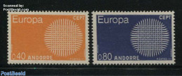 Andorra, French Post 1970 Europa CEPT 2v, Mint NH, History - Europa (cept) - Unused Stamps