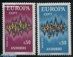 Andorra, French Post 1972 Europa CEPT 2v, Mint NH, History - Europa (cept) - Nuovi