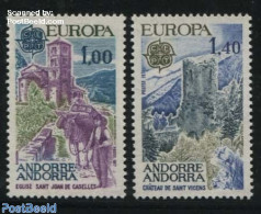 Andorra, French Post 1977 Europa CEPT 2v, Mint NH, History - Religion - Europa (cept) - Churches, Temples, Mosques, Sy.. - Ongebruikt