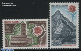 Andorra, French Post 1978 Europa, Architecture 2v, Mint NH, History - Nature - Religion - Sport - Europa (cept) - Hors.. - Ungebraucht