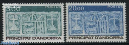 Andorra, French Post 1984 Definitives, Coat Of Arms 2v, Mint NH, History - Coat Of Arms - Neufs