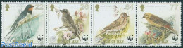 Isle Of Man 2000 WWF, Singing Birds 4v [:::], Mint NH, Nature - Birds - World Wildlife Fund (WWF) - Man (Ile De)