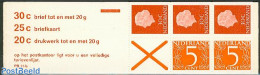 Netherlands 1971 2x5, 3x30c Booklet, Text: 30c Brief Tot En Met 20, Mint NH, Stamp Booklets - Neufs