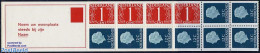 Netherlands 1970 4x1,8x12c Booklet, Phosphor, Text: Noem Uw Woonpla, Mint NH, Stamp Booklets - Ungebraucht