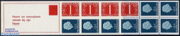 Netherlands 1970 4x1,8x12c Booklet, Phosphor, Text: Noem Uw Woonpla, Mint NH, Stamp Booklets - Nuovi