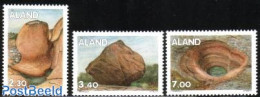 Aland 1995 Rock Formations 3v, Mint NH, History - Geology - Ålandinseln