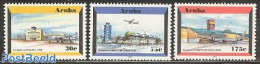 Aruba 2002 Airport 3v, Mint NH, Transport - Automobiles - Aircraft & Aviation - Voitures