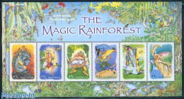 Australia 2002 Magic Rainforest S/s, Mint NH, Nature - Butterflies - Art - Fairytales - Nuovi