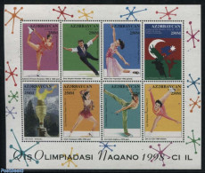 Azerbaijan 1998 Olympic Winter Games Nagano 8v M/s, Mint NH, Sport - Olympic Winter Games - Skating - Sonstige & Ohne Zuordnung