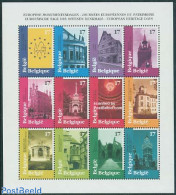Belgium 1998 European Monuments 12v M/s, Mint NH, History - Performance Art - Religion - Europa Hang-on Issues - Theat.. - Ungebraucht