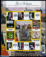Belgium 2009 Literature 10v M/s, Mint NH, Art - Authors - Nuevos