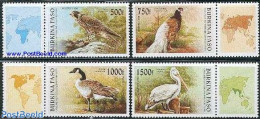 Burkina Faso 1996 Birds 4v+tabs, Mint NH, Nature - Birds - Birds Of Prey - Storks - Geese - Andere & Zonder Classificatie