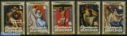 Burundi 1974 Easter 5v, Mint NH, Religion - Religion - Art - Paintings - Other & Unclassified