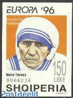 Albania 1996 Europa, Mother Theresa S/s, Mint NH, History - Europa (cept) - Nobel Prize Winners - Women - Nobelpreisträger