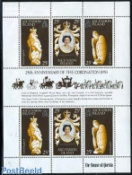 Ascension 1978 Silver Coronation M/s, Mint NH, History - Nature - Kings & Queens (Royalty) - Reptiles - Turtles - Familles Royales