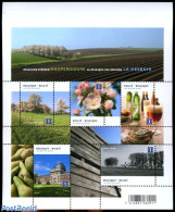 Belgium 2010 Regions, La Hesbaye 5v M/s, Mint NH, Health - Nature - Various - Food & Drink - Flowers & Plants - Trees .. - Unused Stamps