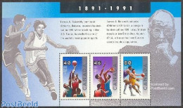 Canada 1991 Basketball S/s, Mint NH, Sport - Basketball - Sport (other And Mixed) - Unused Stamps